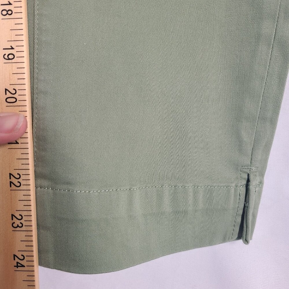 STS Blue Bella Mid Rise Sage Green Crop Straight Leg Pants Size 28 - Picture 4 of 7